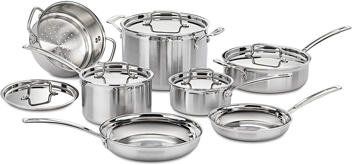 Pots and pans for gas stovetops